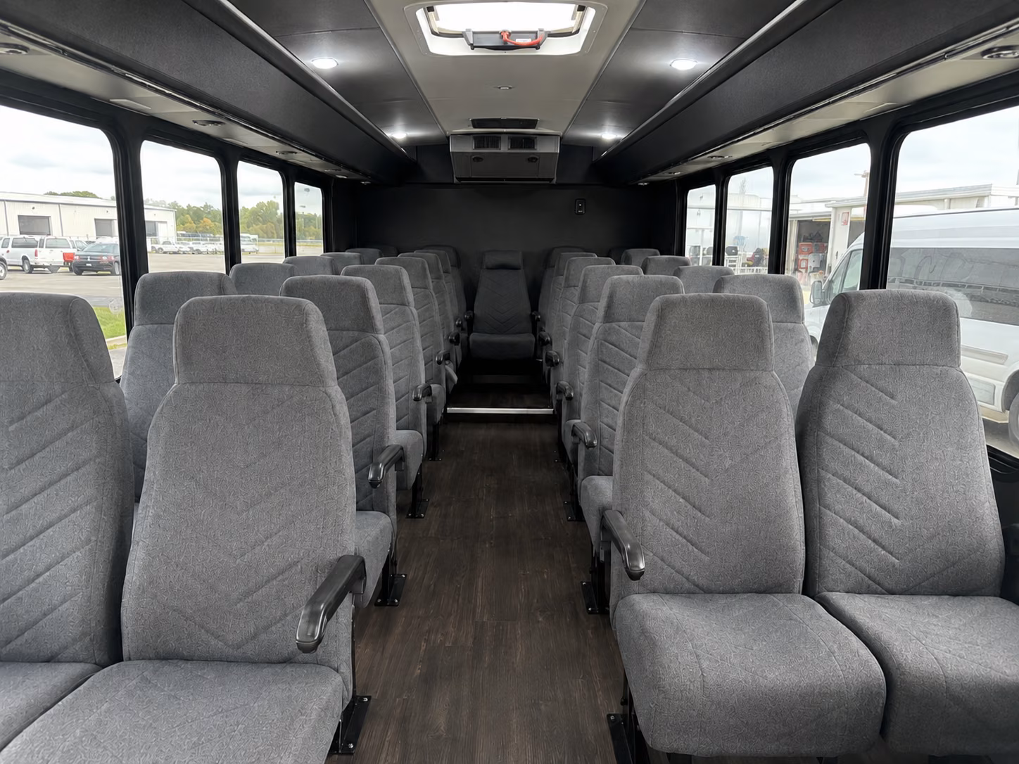 eagan 18 passenger minibus inside