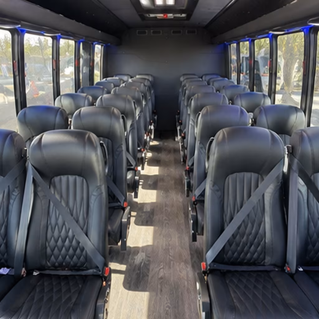 eagan 25 passenger minibus interior