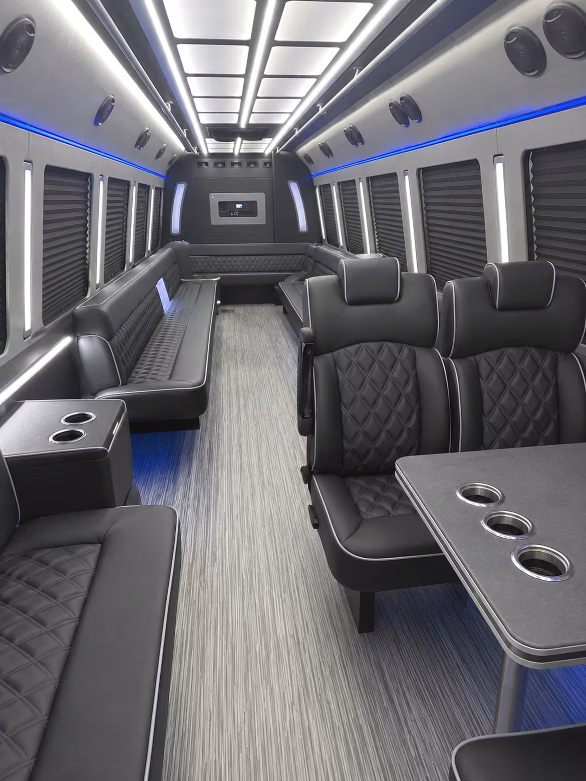 eagan 25 passenger party bus inside