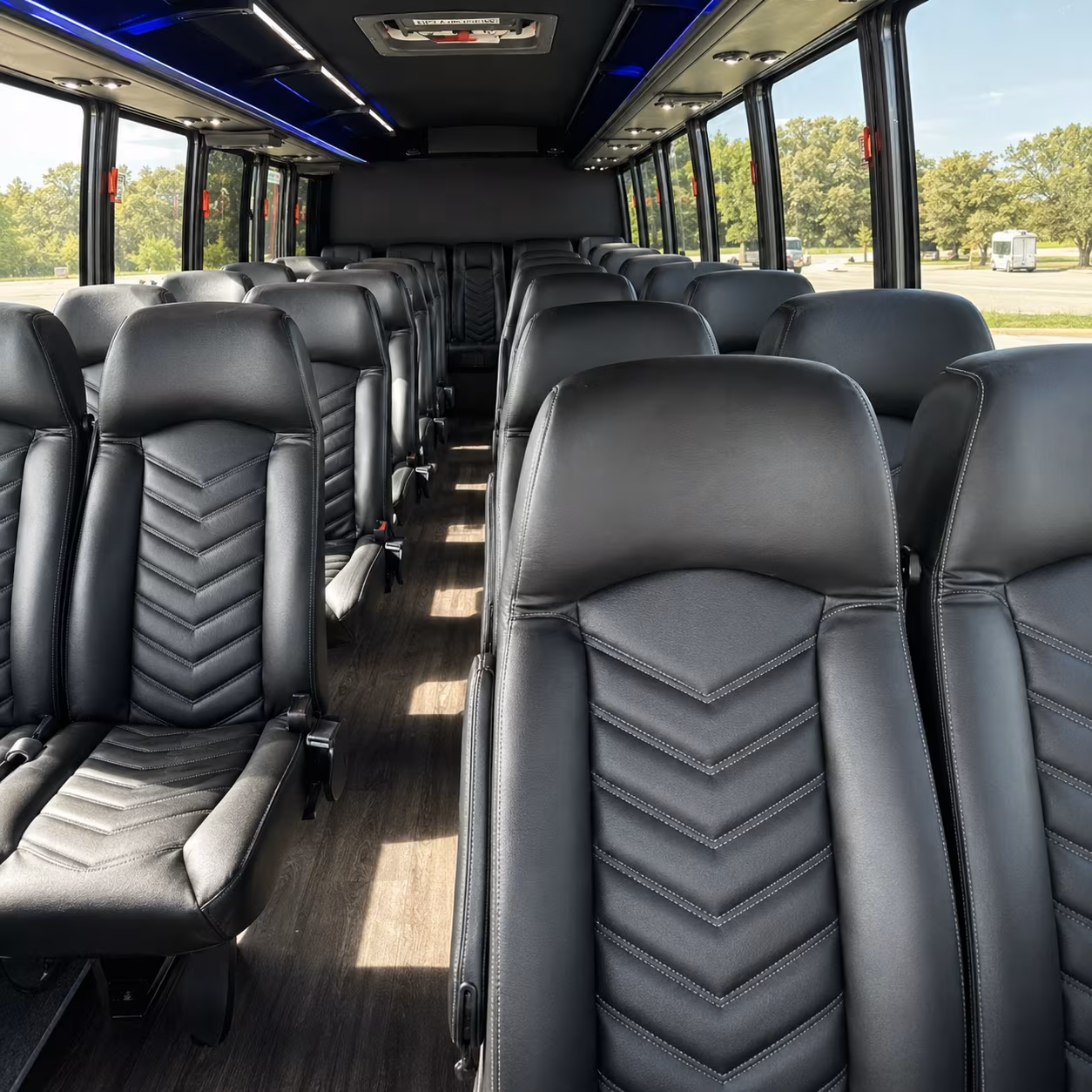 eagan 28 passenger minibus inside