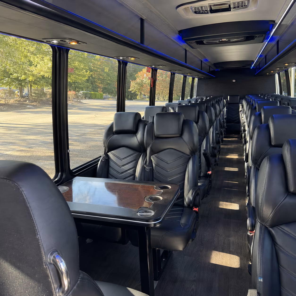 eagan 28 passenger minibus interior