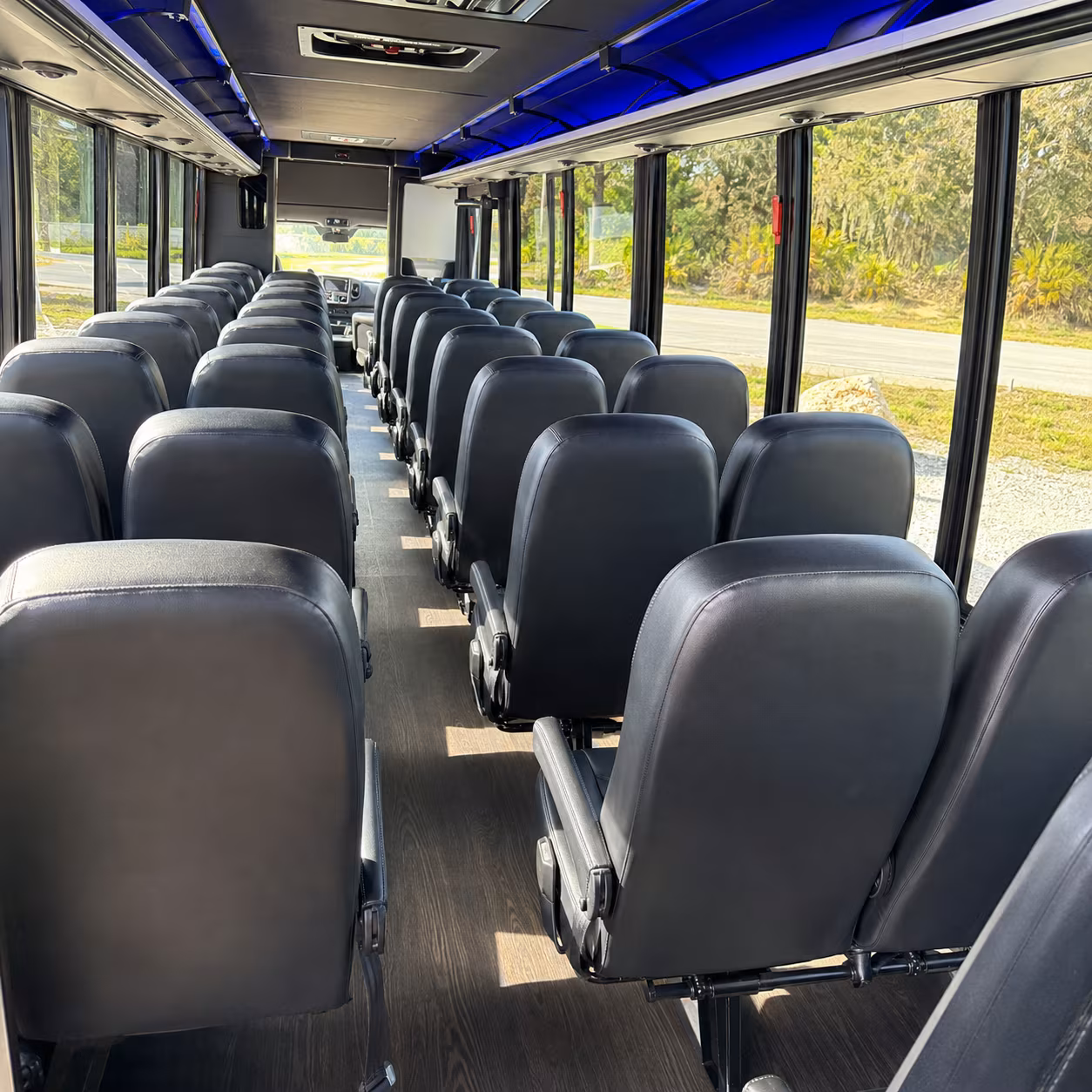 eagan 30 passenger minibus inside