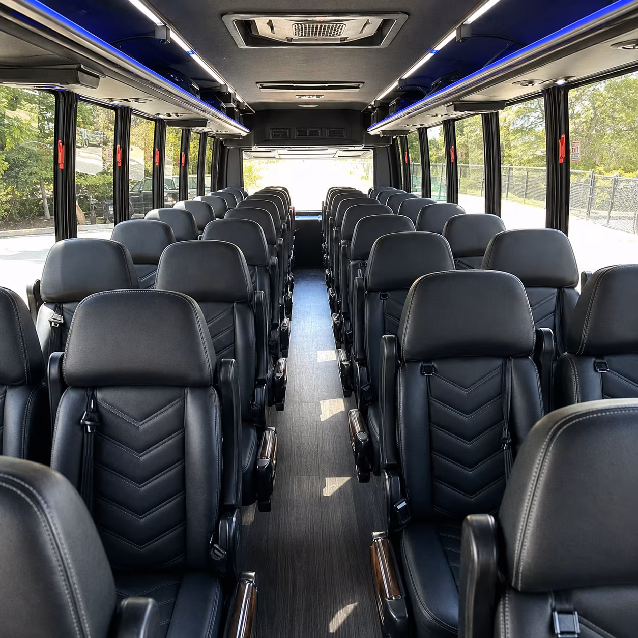 eagan 30 passenger minibus interior