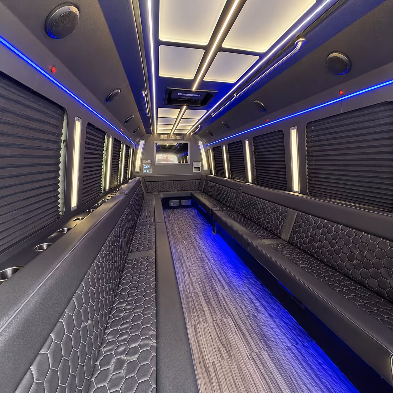 eagan 30 passenger party bus interior