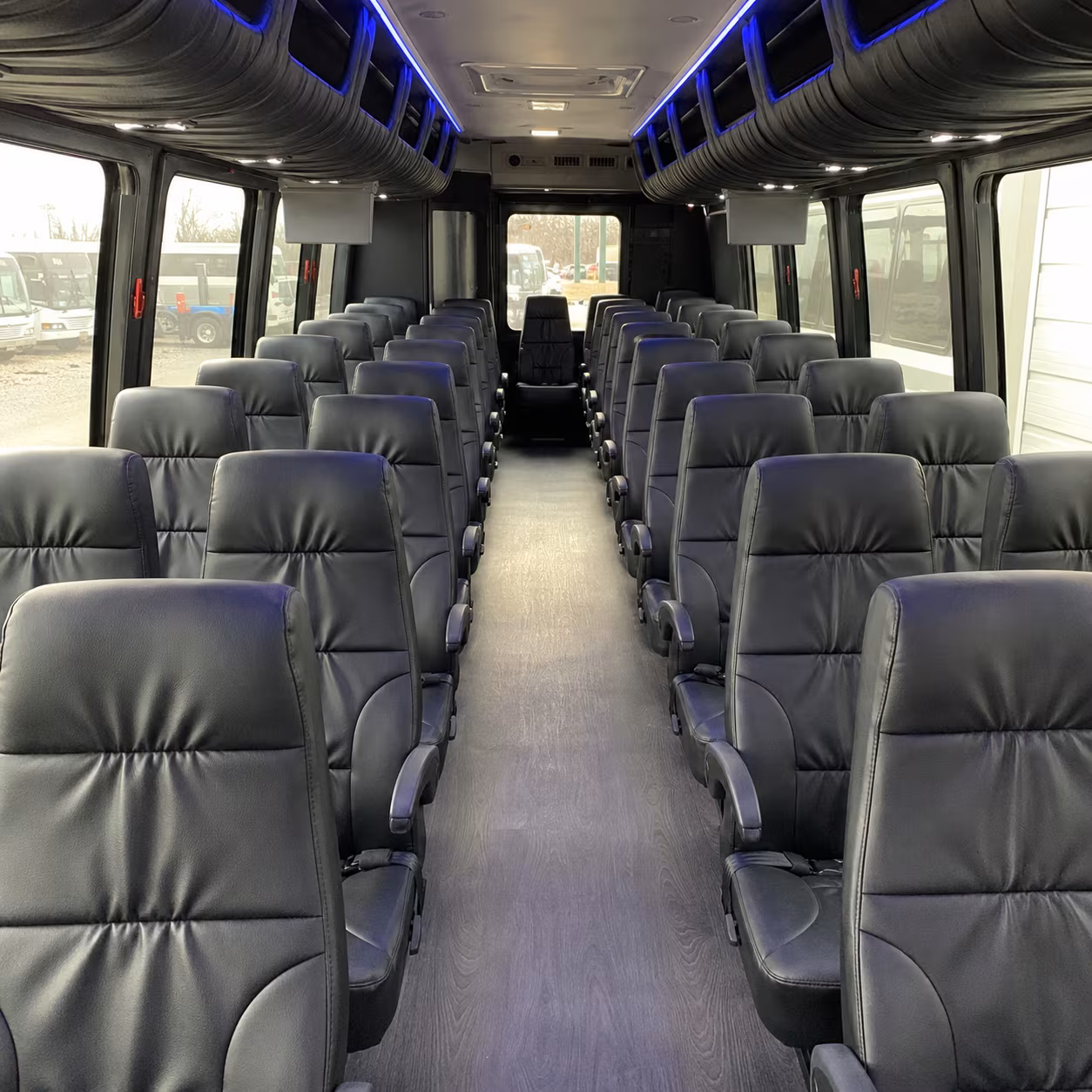 eagan 35 passenger minibus inside