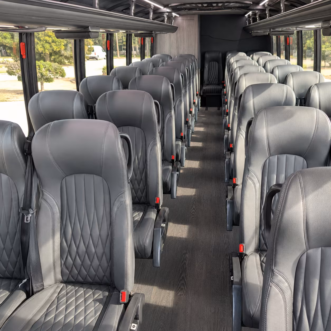 eagan 35 passenger minibus interior