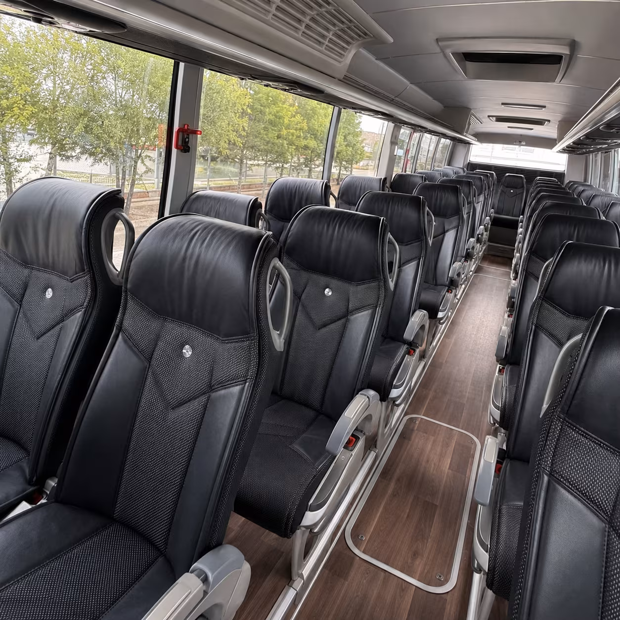 eagan 56 passenger charter bus inside